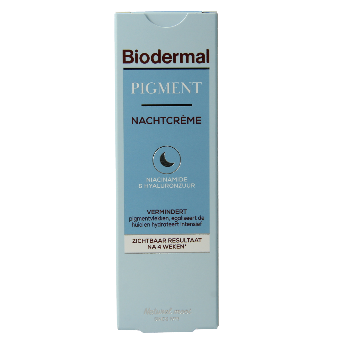 Biodermal Nachtcreme anti pigment face cream in 50ml jar, designed for skincare and nighttime skin renewal.