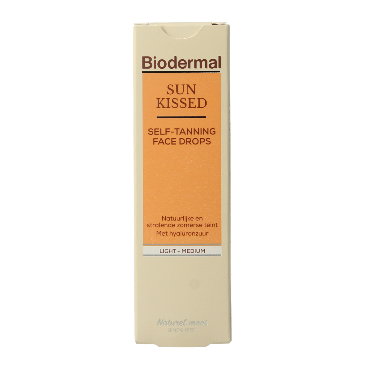 Biodermal Sunkissed self tanning face drops in 30ml bottle, natural sun-kissed glow, skincare product for face.