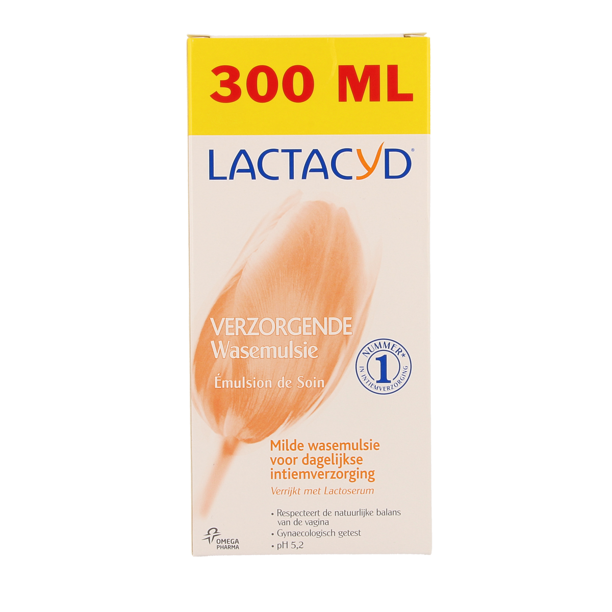 Lactacyd Wasemulsie verzorgend feminine hygiene wash in 300ml bottle, gentle cleanser for women's intimate care
