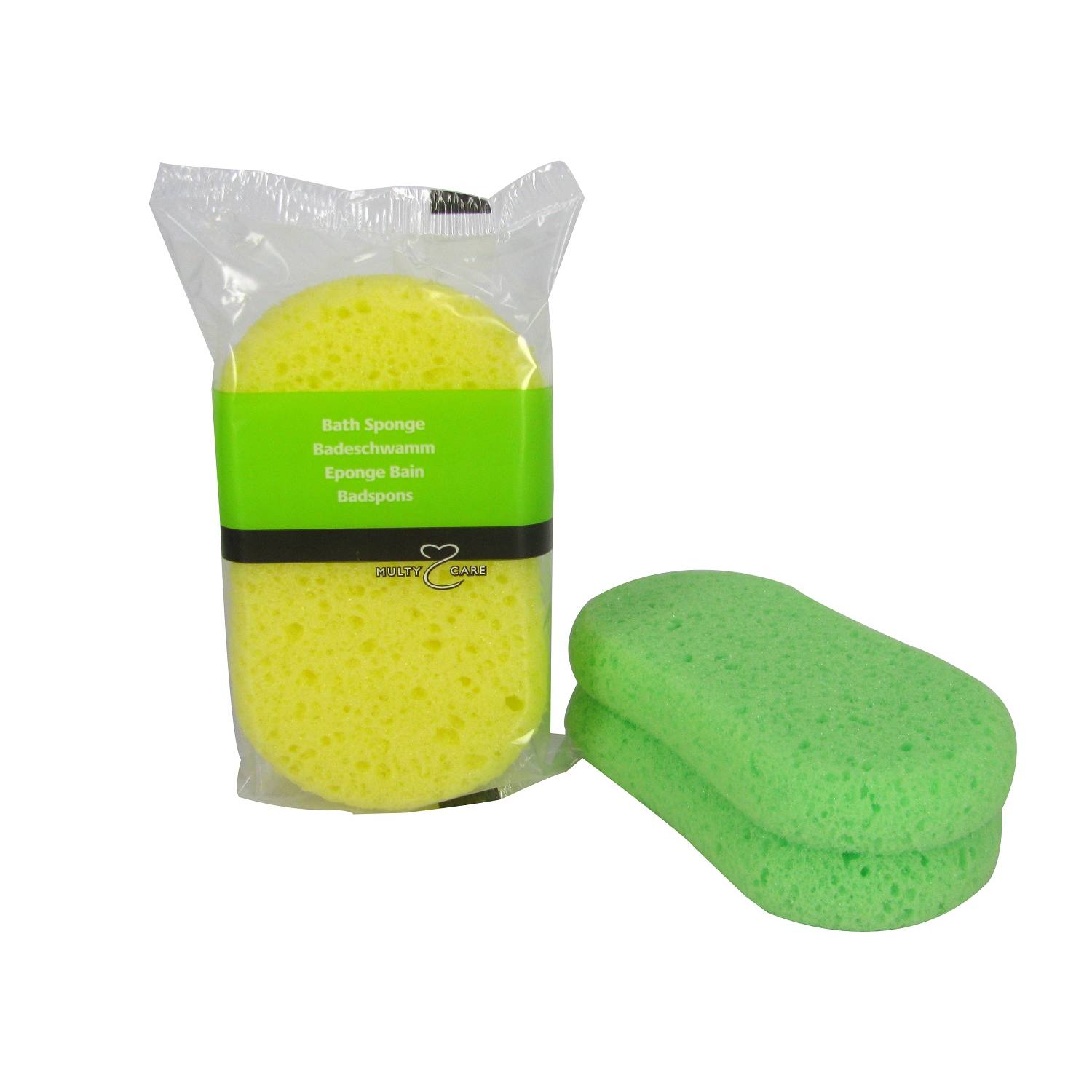 Multy bad en douche spons, 1 stuk, soft and absorbent bath and shower sponge for cleansing and gentle exfoliation.