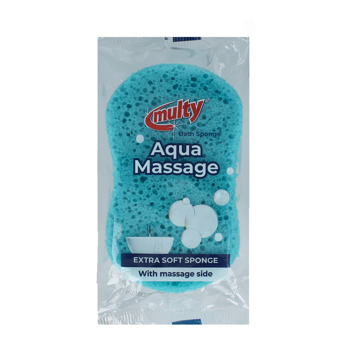 Multy brand multi-purpose body sponge, brush, and glove set, ideal for cleansing and exfoliating skin.