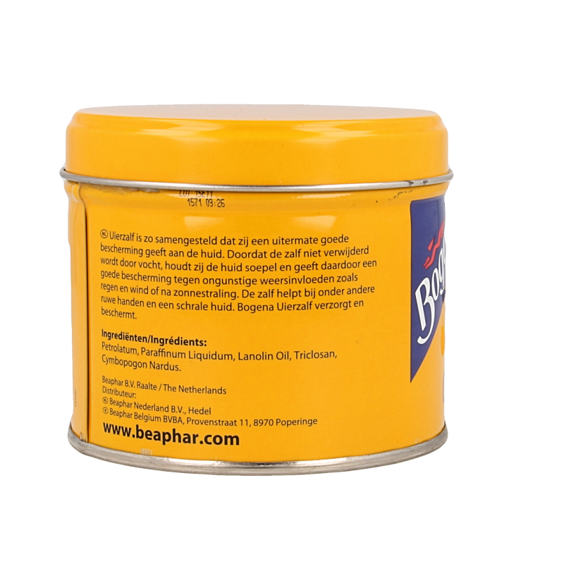 Bogena Uierzalf body care cream in 300g jar, natural skincare product with a smooth, creamy texture for body moisturizing.