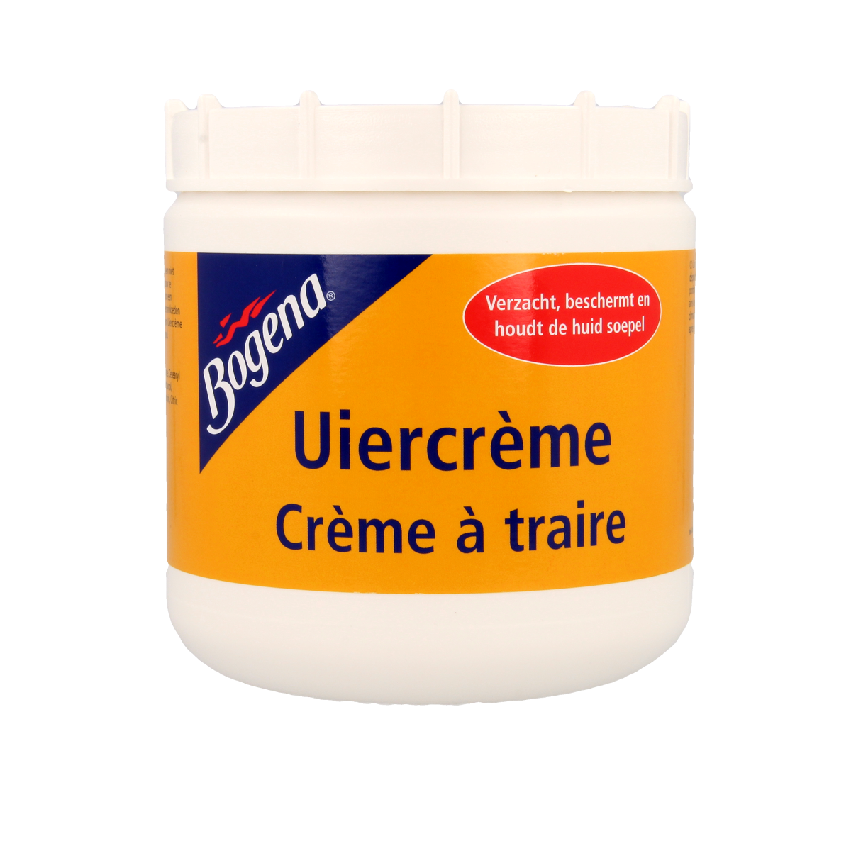 Bogena Uiercreme body care jar, 900g, with a white lid and label, designed for nourishing and moisturizing skin.