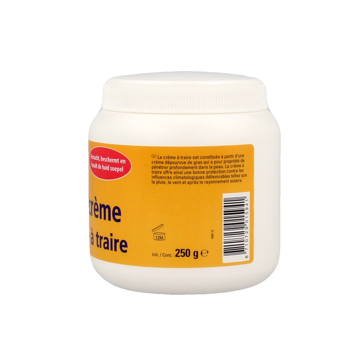 Bottle of Bogena Uiercreme 250g for body care, featuring natural ingredients and suitable for nourishing skin.