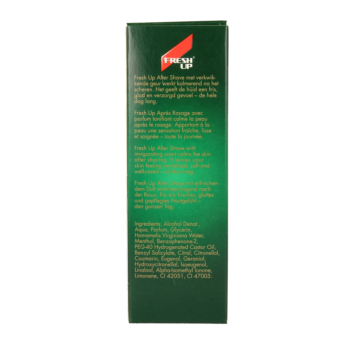 Fresh Up Original roller for hair removal, 100ml, in a sleek white container with a flip cap, designed for easy application.