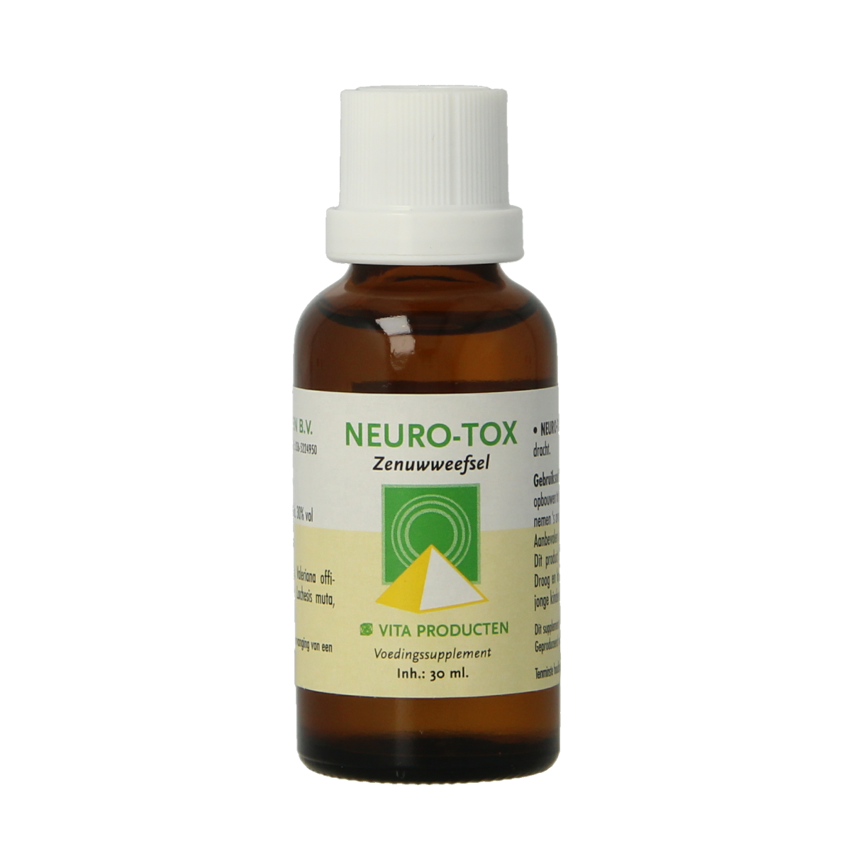 Vita Neuro tox herbal supplement in a 30ml bottle, natural herbal preparation for neurological health, branded by Vita