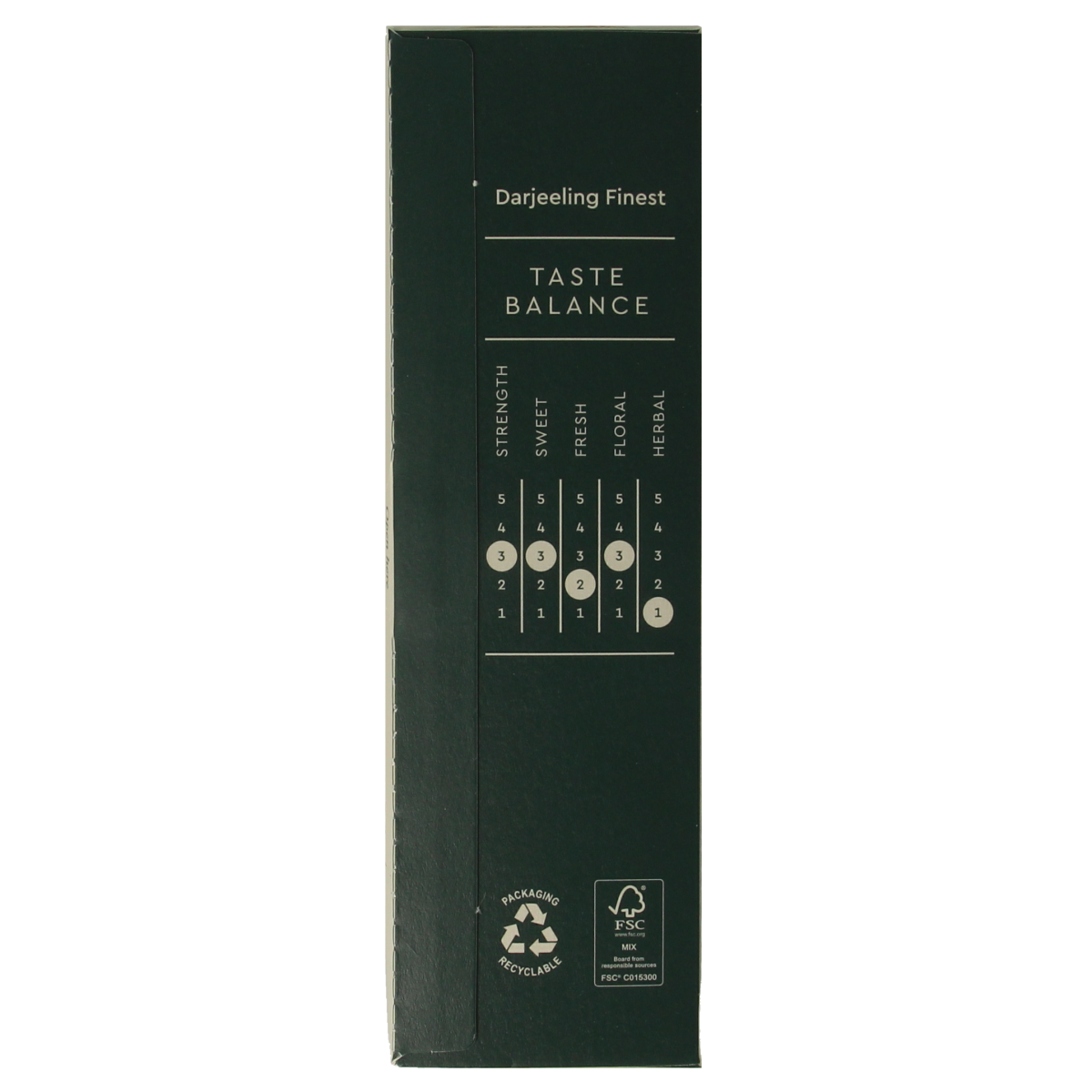 Simon Levelt Darjeeling finest organic tea in 20 tea bags, showcasing the premium packaging and tea leaves.