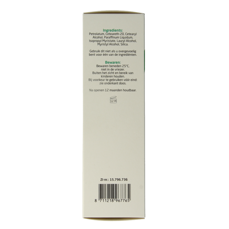 Teva Cetomacrogolzalf FNA body care cream in 100g tube, moisturizing and soothing skin treatment product.