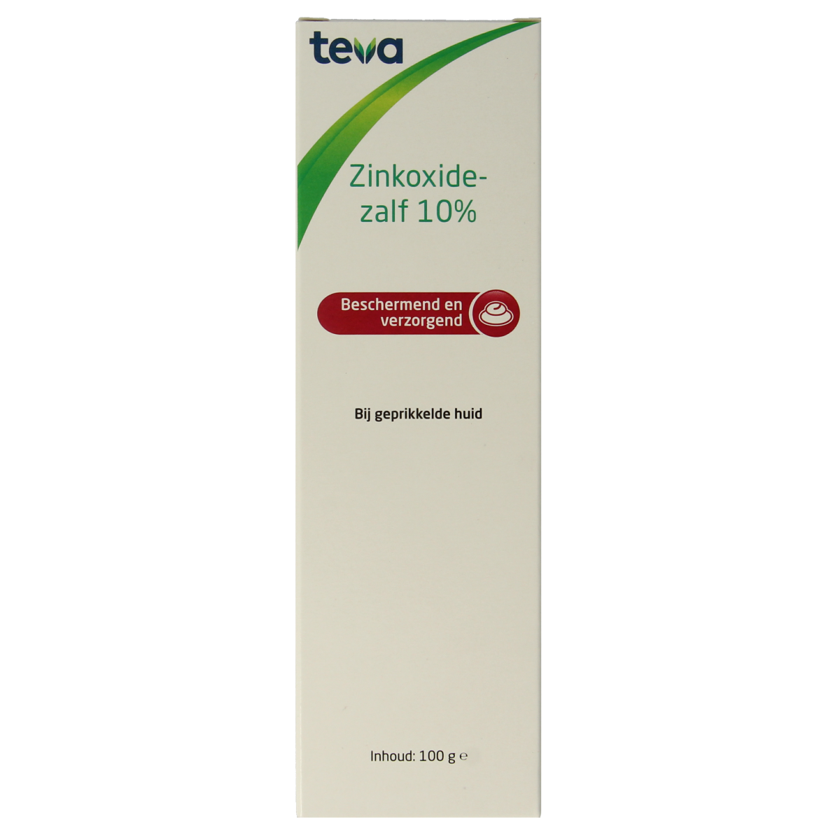 Teva Zinkoxidezalf 10% body care cream in 100g tube, zinc oxide zinc ointment for skin soothing.