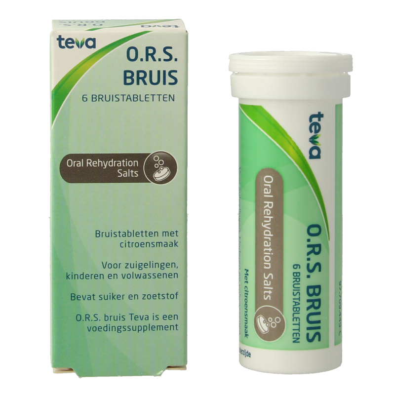 Teva ORS Bruis mineral multi-tablets in blister pack, dietary supplement for mineral replenishment.
