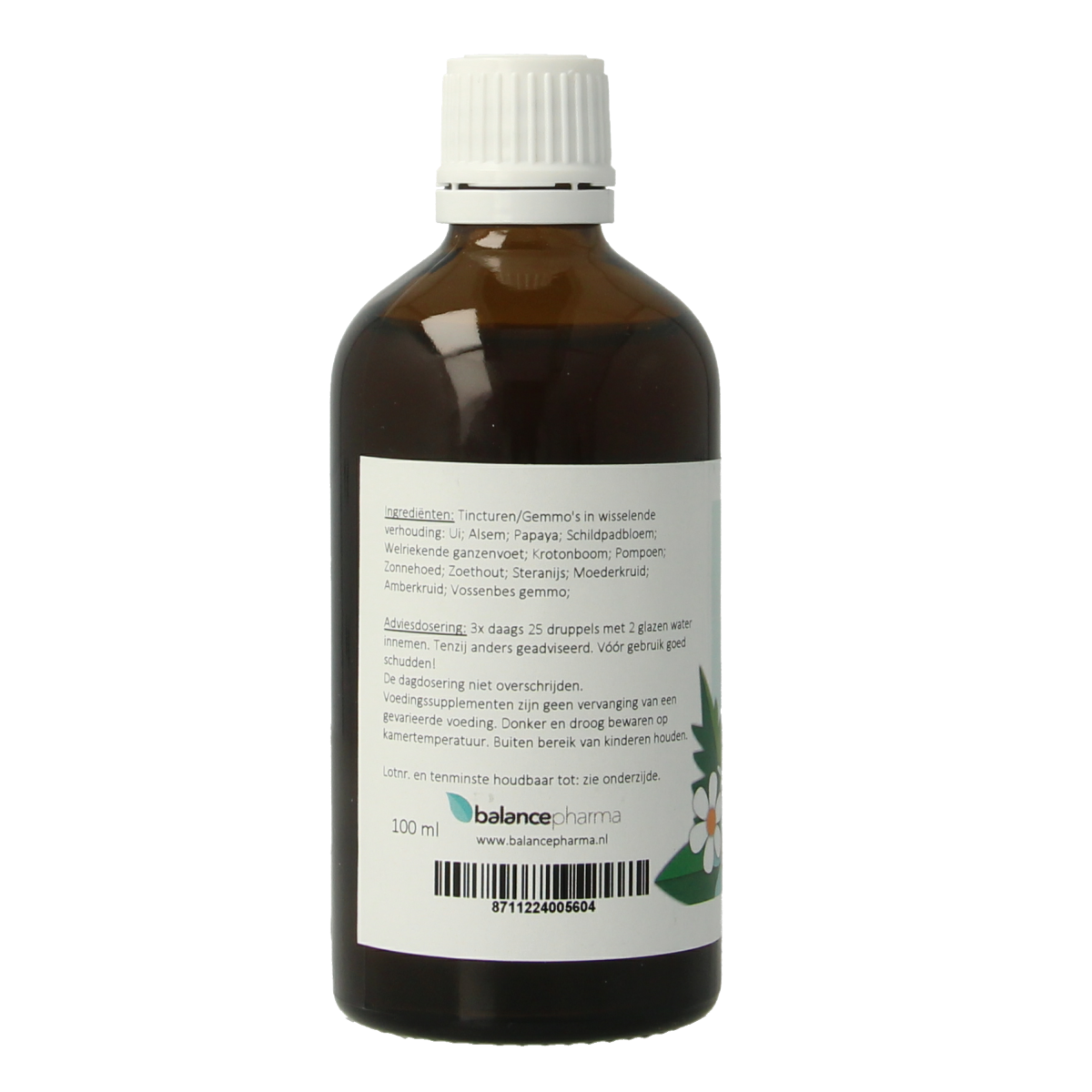 Balancepharma Gemmoplex parasitaire lymf herbal remedy in a 100ml bottle, part of Balancepharma’s herbal preparations.