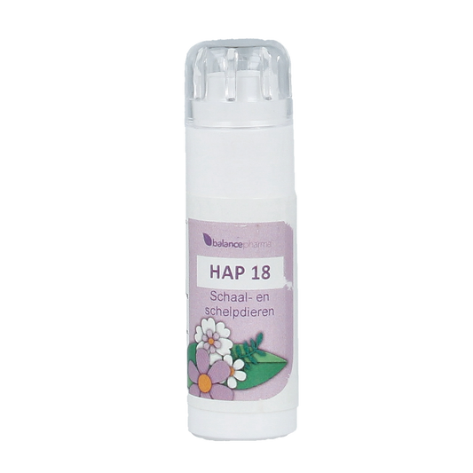 Balancepharma Schaal schelpdieren allergoplex herbal supplement in 6g jar, featuring natural ingredients for allergy relief.