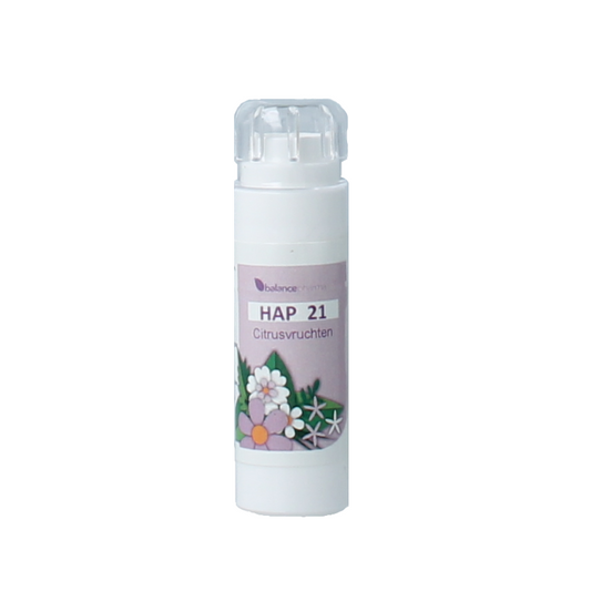 Balancepharma Citrusvruchten Allergenoplex herbal supplement in 6 grams, featuring citrus fruit ingredients in a herbal preparation.
