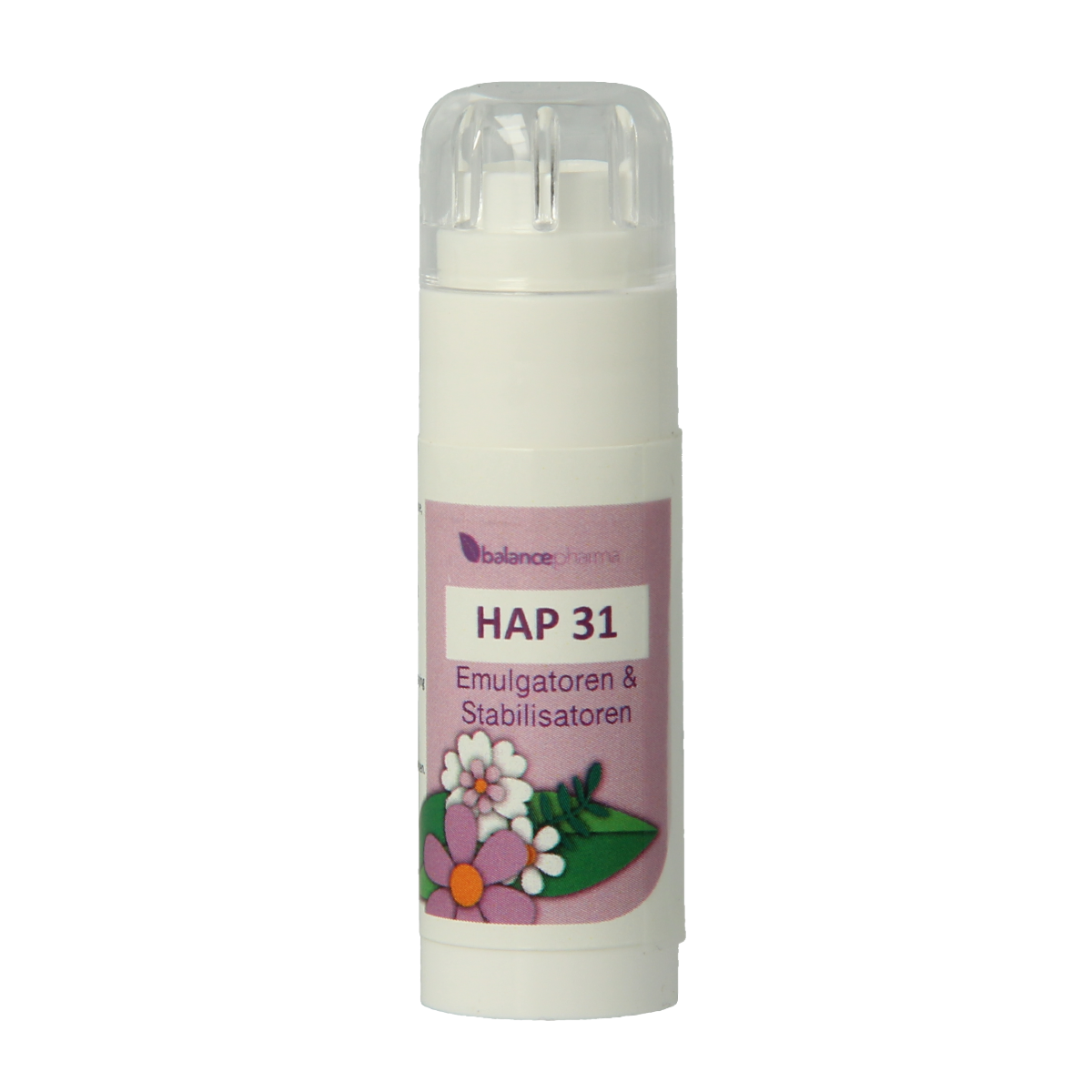 Balancepharma allergoplex stabilizer emulgatoren in 6g herbal supplement container, natural ingredients for allergy support