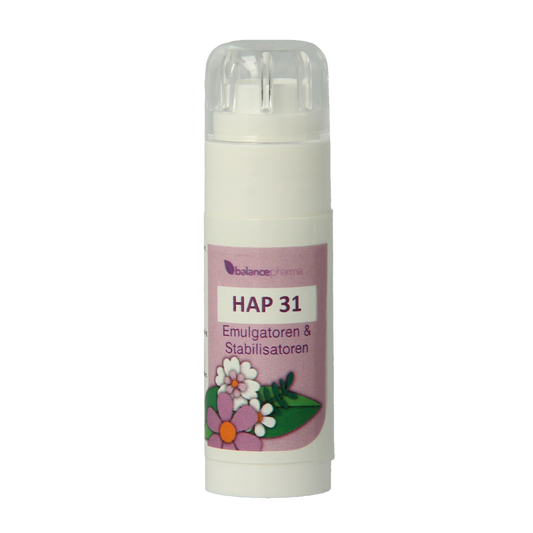 Balancepharma allergoplex stabilizer emulgatoren in 6g herbal supplement container, natural ingredients for allergy support