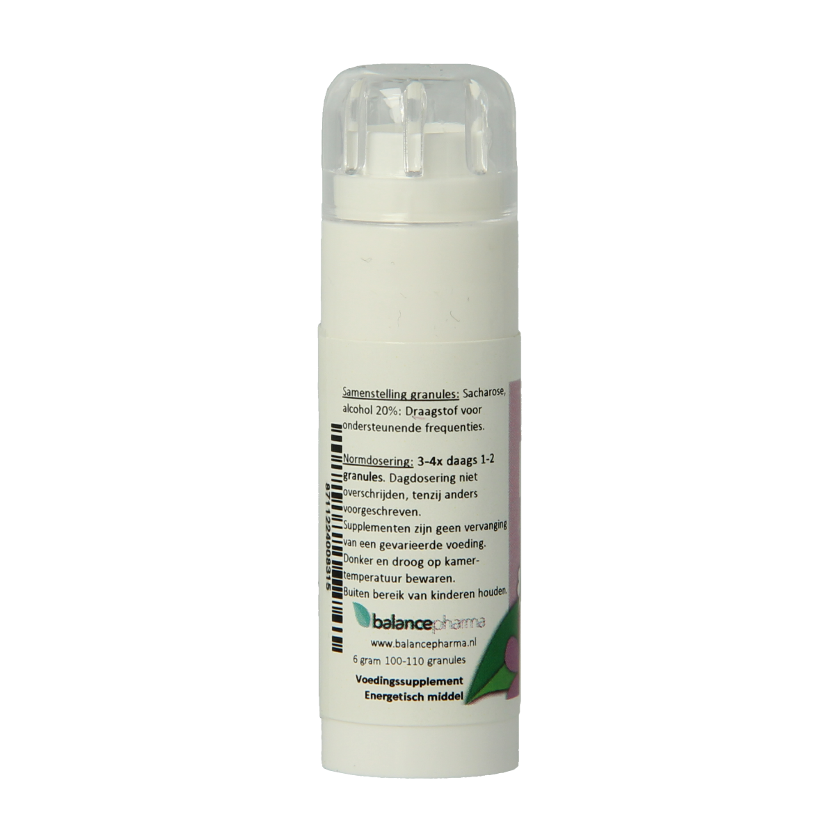 Balancepharma allergoplex stabilizer in 6g herbal supplement container, part of Balancepharma's kruidenpreparaten collection.