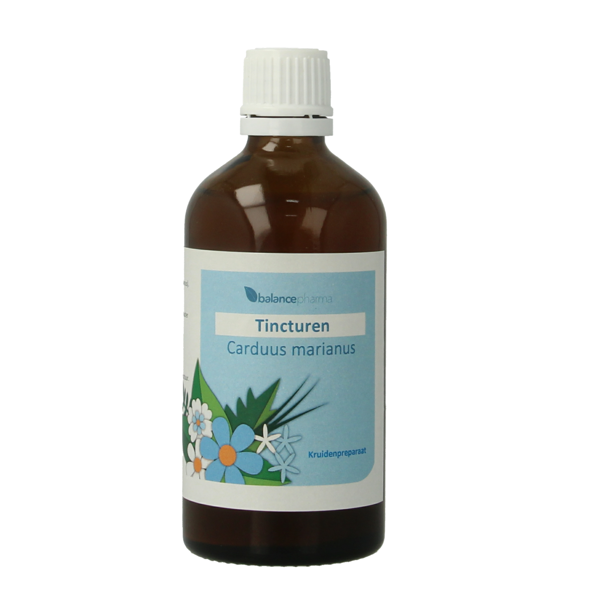 Balancepharma Carduus marianus herbal tincture bottle, 100ml, part of Balancepharma's herbal remedy collection.