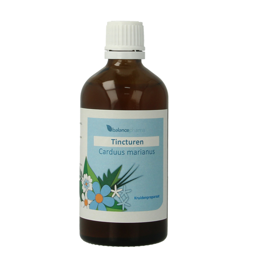Balancepharma Carduus marianus herbal tincture bottle, 100ml, part of Balancepharma's herbal remedy collection.