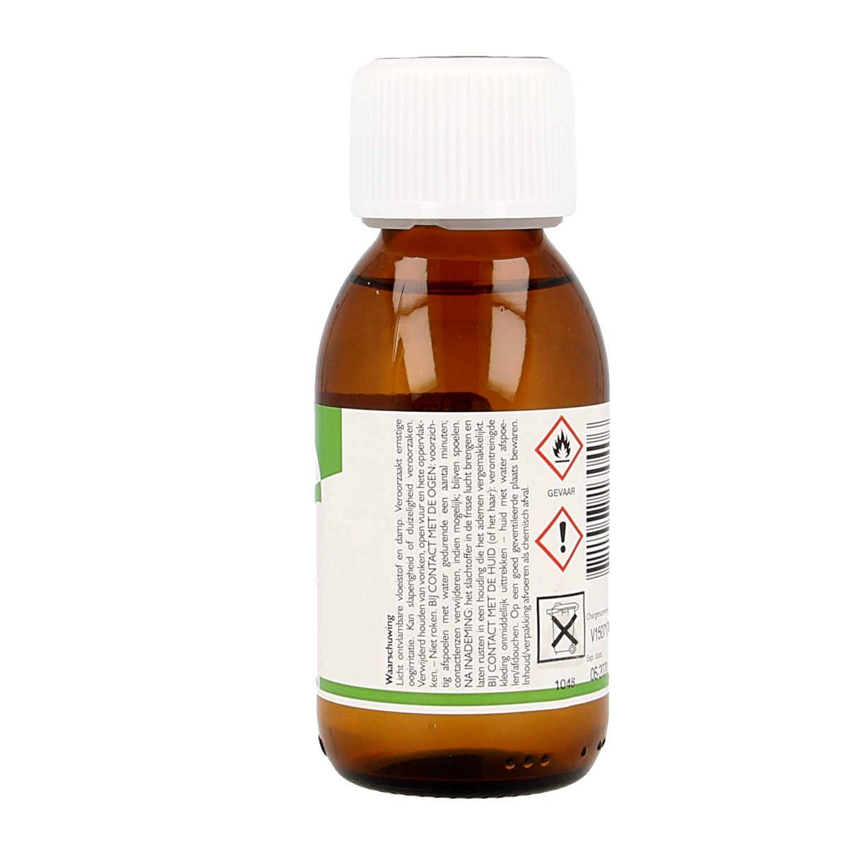 Orphi Aceton 100ml bottle for cleaning and polishing, clear liquid in a transparent container, branded Orphi schoonmaakartikelen.