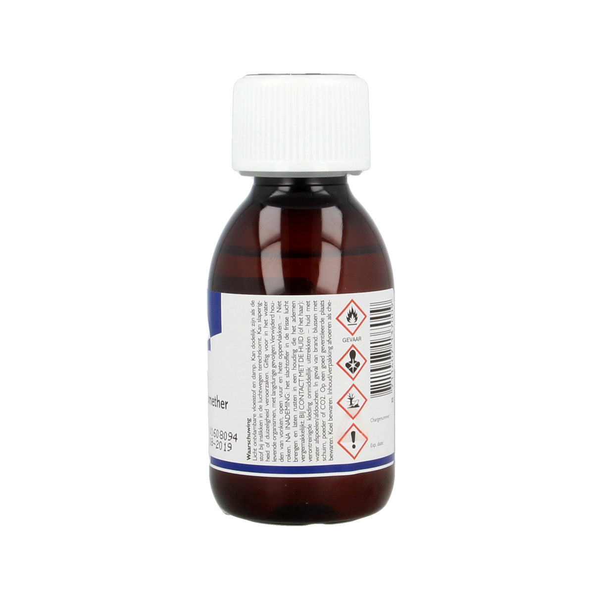 Chempropack Petroleumether 40-60 ml cleaning solvent in a clear bottle, used for industrial cleaning and laboratory applications.