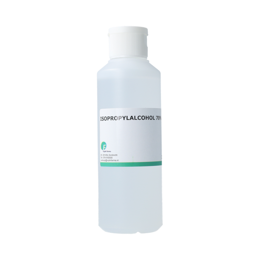Orphi 70% Isopropyl Alcohol cleaning solution in a 250ml bottle, used for disinfecting and sanitizing surfaces.