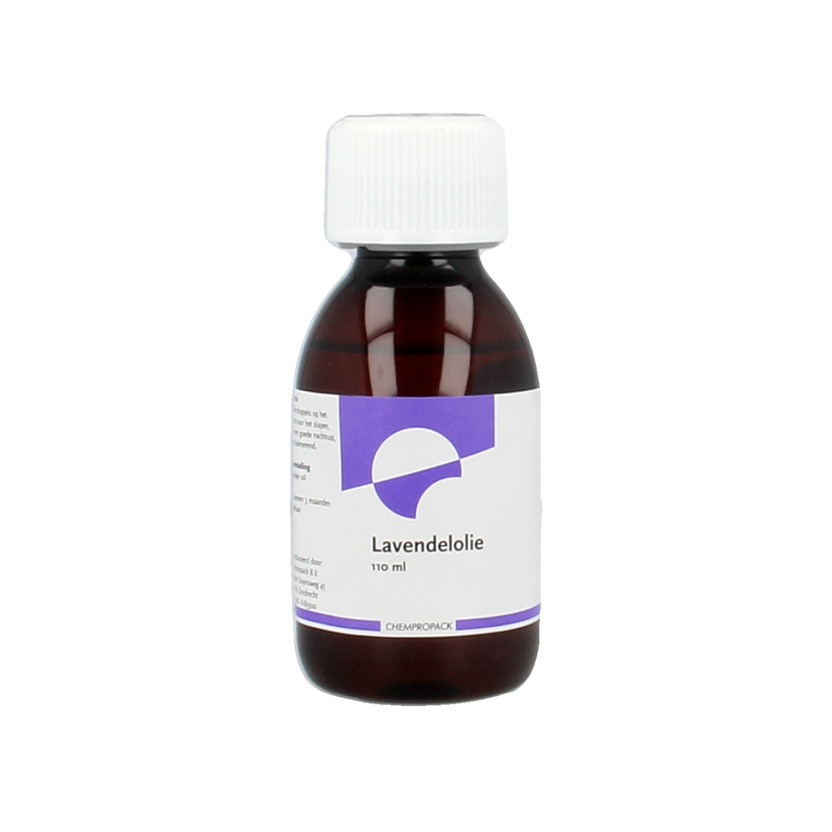 Lavendelolie in a Chempropack cleaning product bottle, 110ml, with a lavender scent for household freshness and aromatic cleaning.