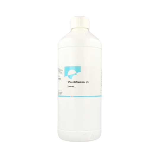 Orphi 3% hydrogen peroxide cleaning solution, 1-liter bottle, used for disinfecting and cleaning surfaces.