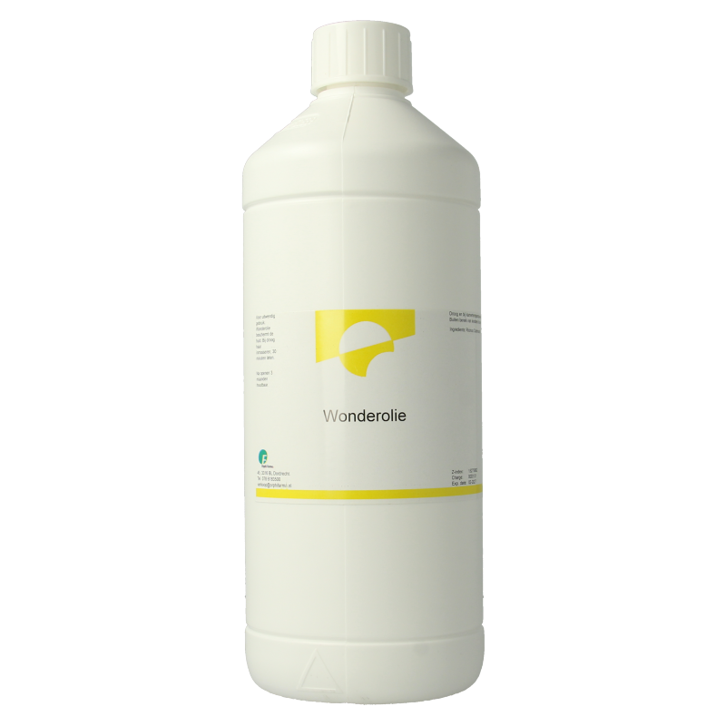 Chempropack Wonderolie 1-liter cleaning product bottle with a blue cap and label, used for household cleaning tasks.