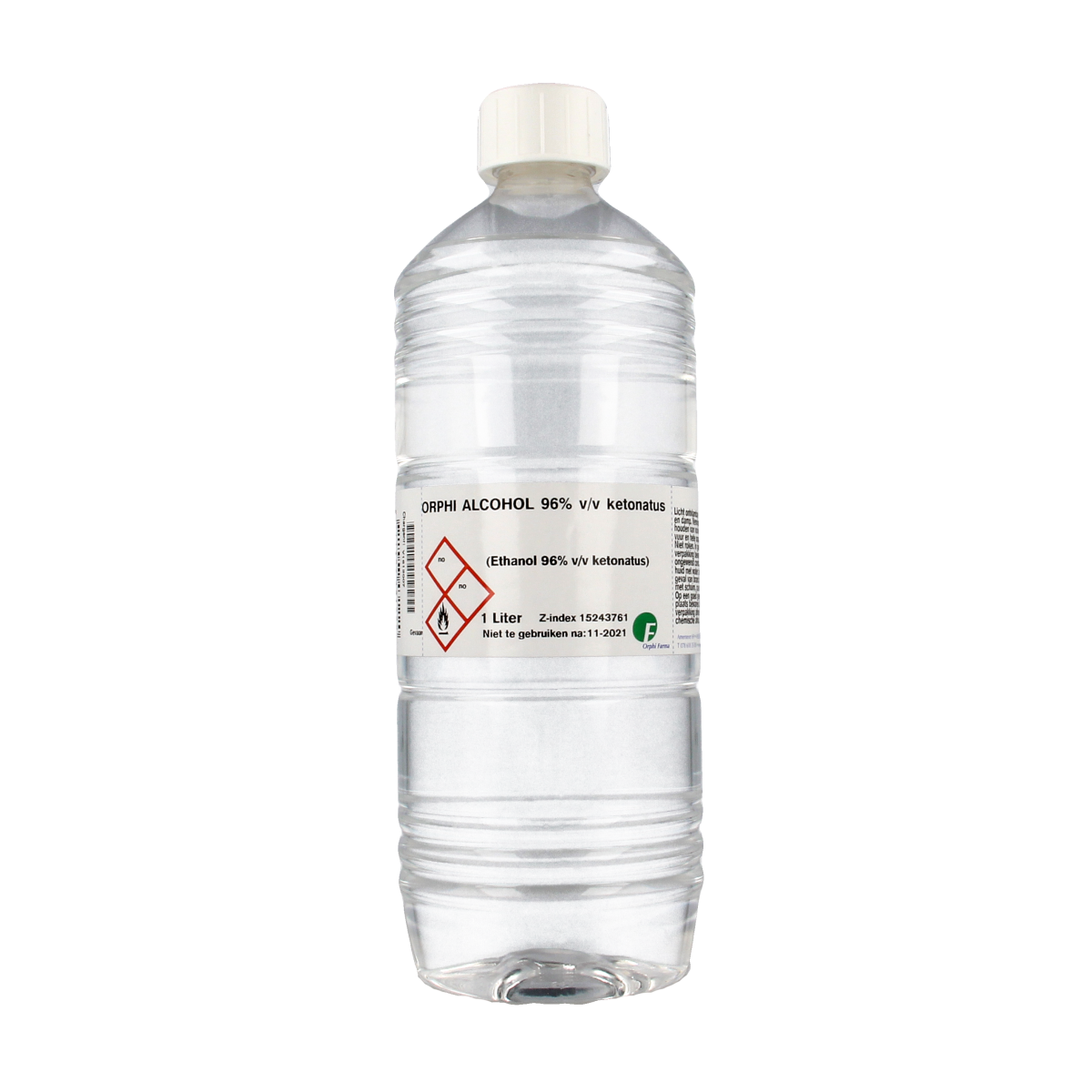 Chempropack alcohol ketonatus 96% disinfectant in a 1-liter bottle, used for cleaning and sanitizing surfaces.