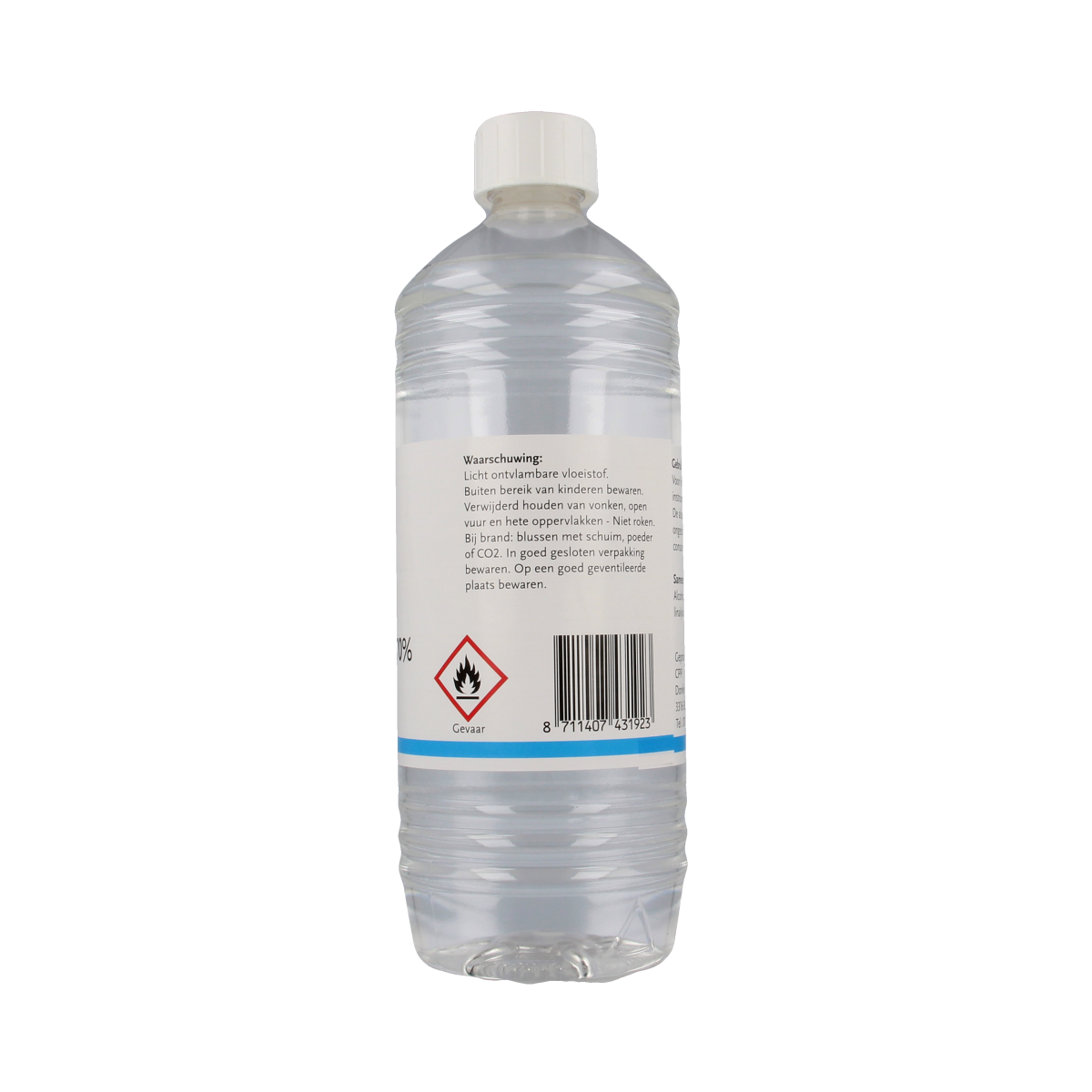 Chempropack Alcohol Ketonatus 70% disinfectant bottle, 1 liter, with clear labeling and cap for surface disinfection.
