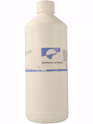 Orphi ammonia cleaning solution in 1-liter bottle, versatile household cleaner and deodorizer, with label and cap visible.
