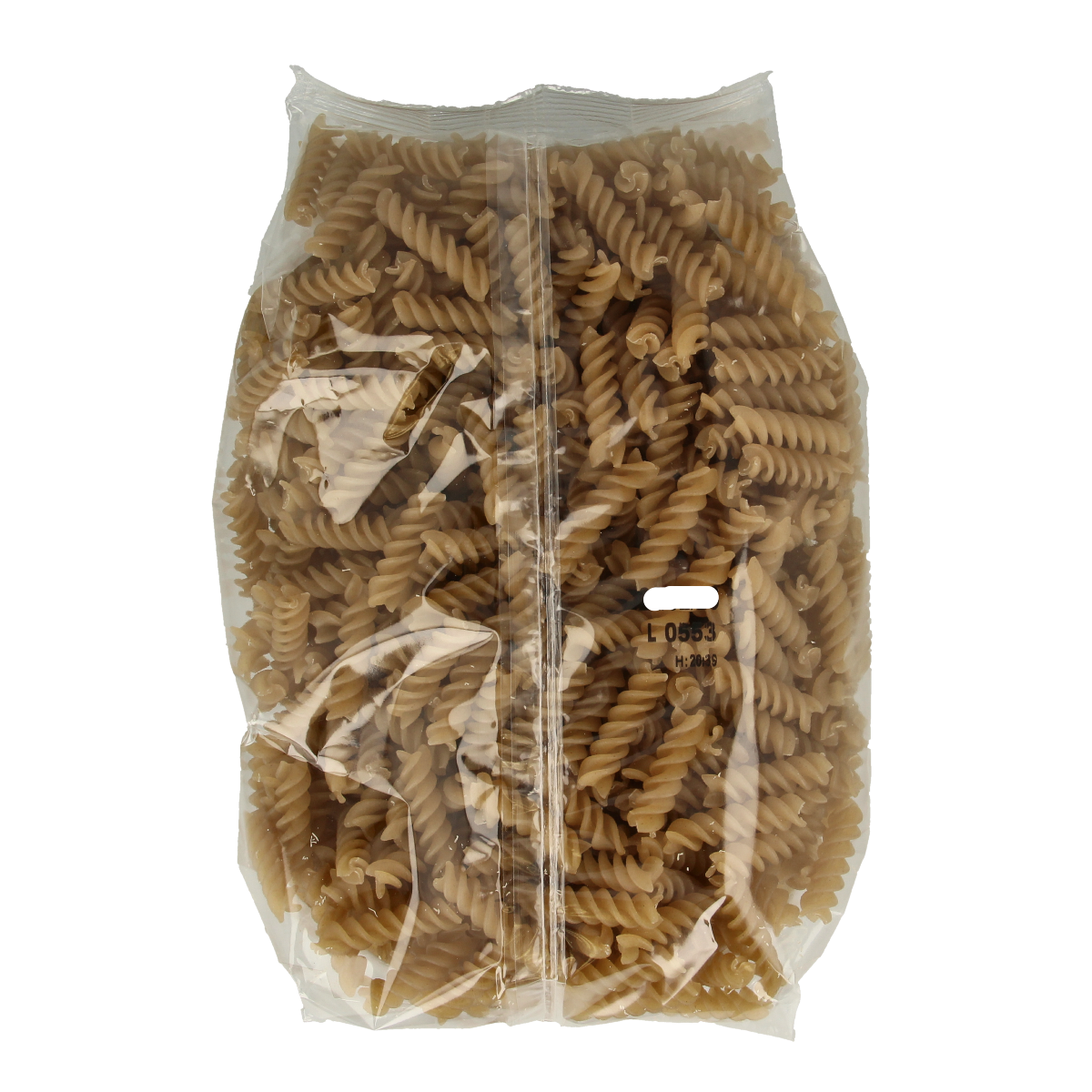 Gluten-free brown rice pasta from Your Organic Nature, 500 grams, shown in a close-up image with uncooked pasta strands.