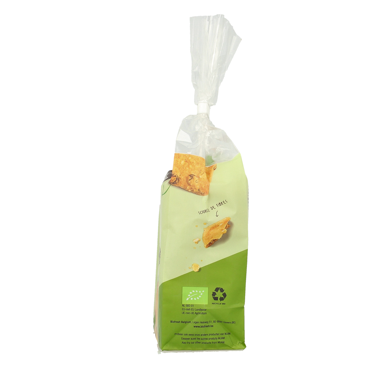 Mjam Mueslikoek spelt bio koeken, 200g, featuring crisp, wholesome spelt biscuits with organic ingredients.