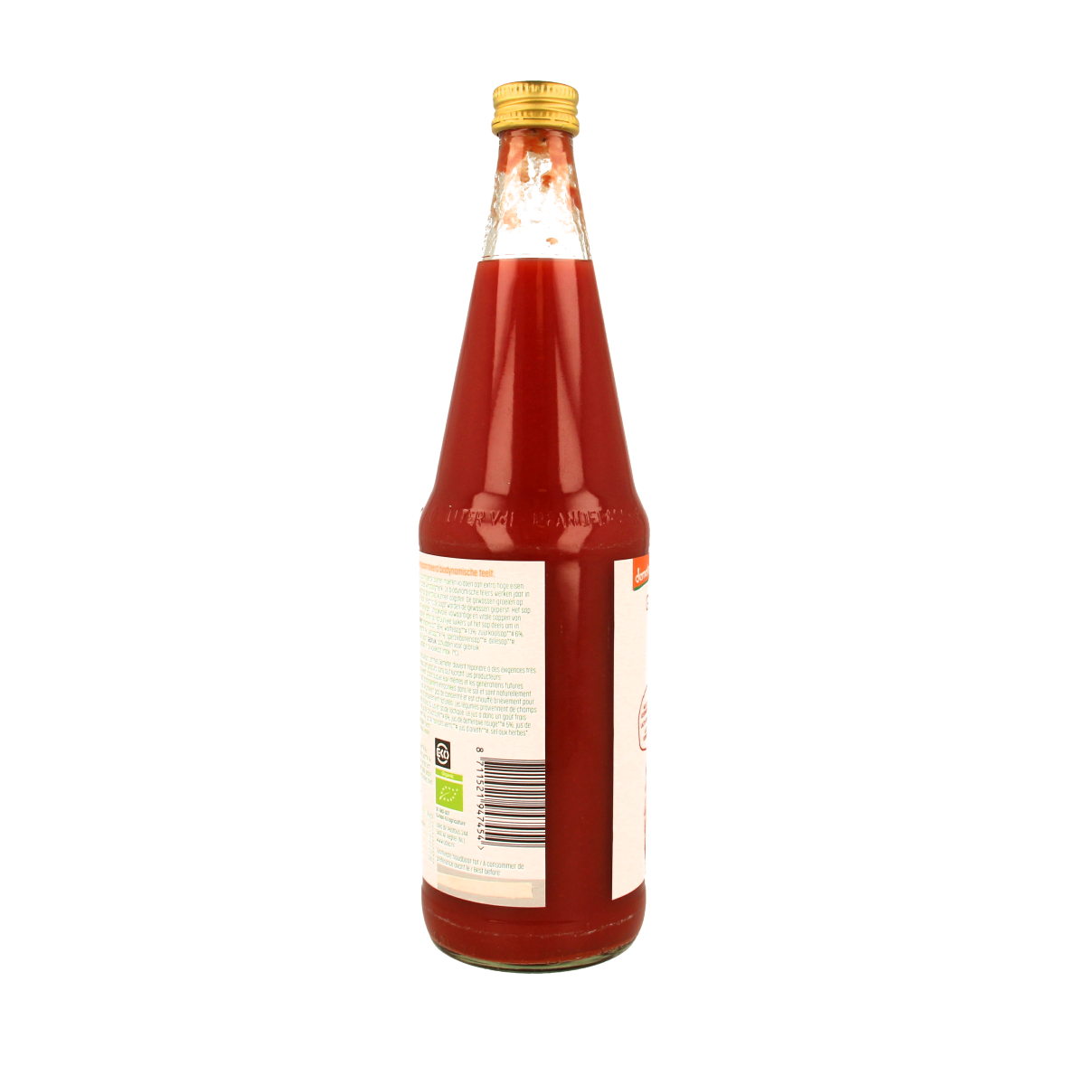 Luna E Terra groentecocktail met melkzuur, biologische drank in 700 ml fles, fresh and healthy vegetable juice.