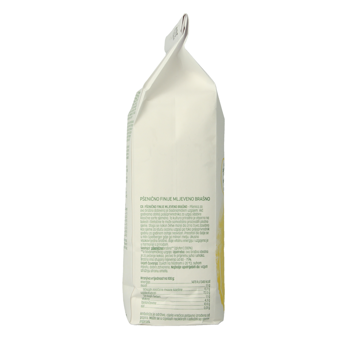 Luna E Terra Demeter organic wheat flour in a 1kg bag, ideal for baking and bread making, natural and high-quality wheat flour.