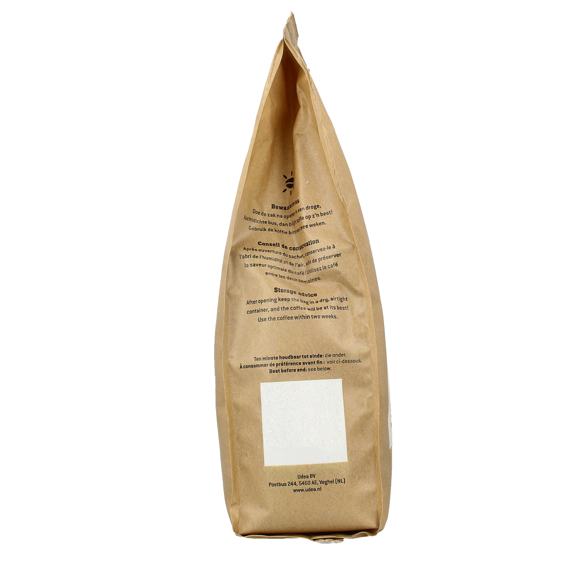 Biocafe Filter Coffee Regular Bio 500g package, organic coffee beans in a sealed bag for brewing