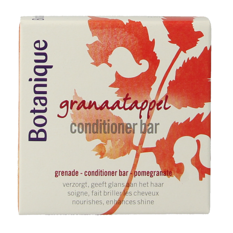Botanique Granaatappel Haarverzorging Conditioner Bar, 60g, natural hair care product with pomegranate extract.