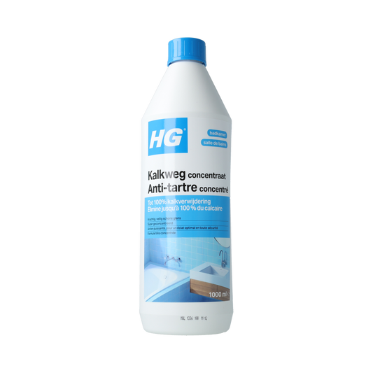 HG Kalkweg concentraat 1 liter cleaning product for removing limescale from bathrooms and kitchens.