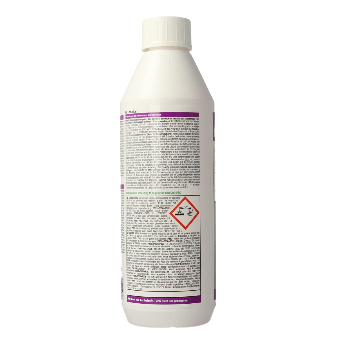 HG Ontkalker 500ml cleaning product in a spray bottle for descaling and removing limescale buildup