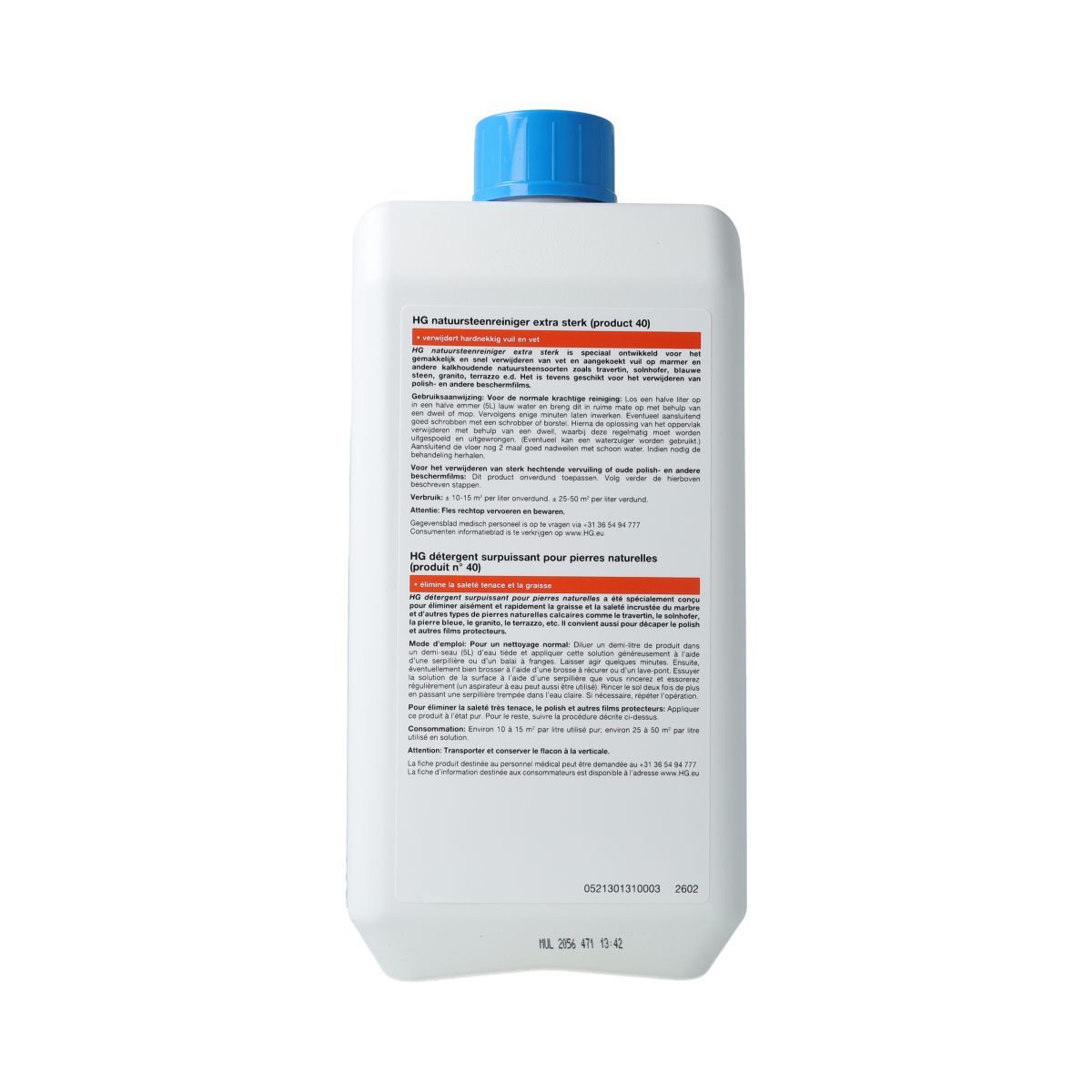 HG Natuursteen reiniger extra sterk 1.00 Liter