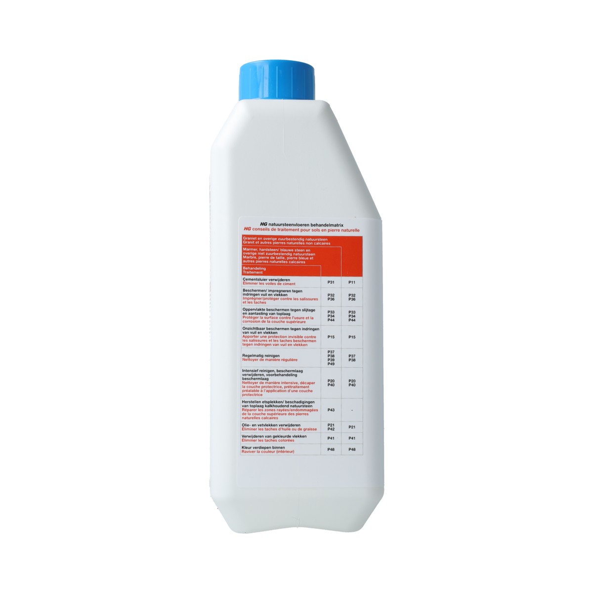 HG Natuursteen reiniger in 1 liter, streak-free natural stone cleaner for tiles and surfaces, ideal for maintaining natural stone.