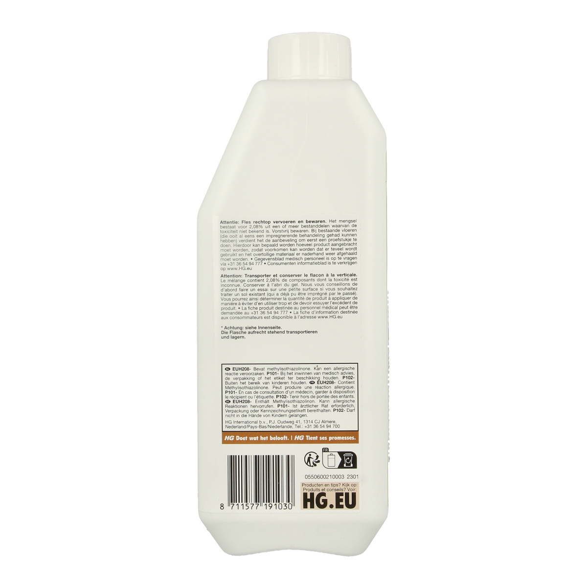 HG Natuursteen impregnerende beschermer 1.00 liter, natuursteen schoonmaakartikel, beschermt en voorkomt vlekken op natuurlijke steen.