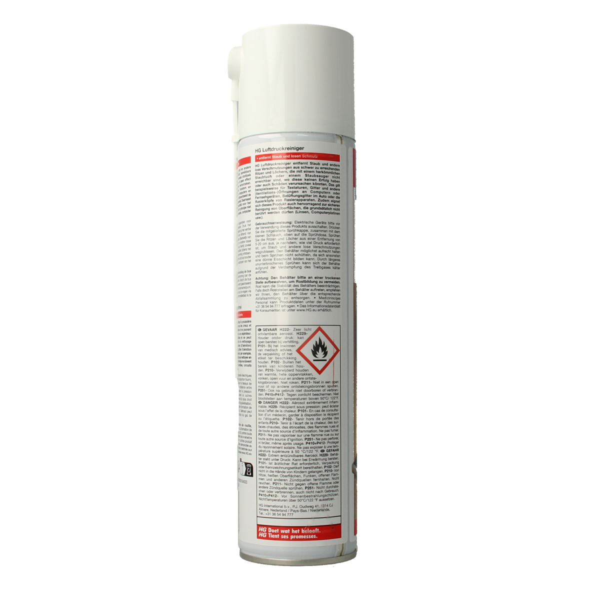 HG Luchtdrukreiniger 400 ml in spray bottle, a cleaning product from HG for effective surface cleaning.