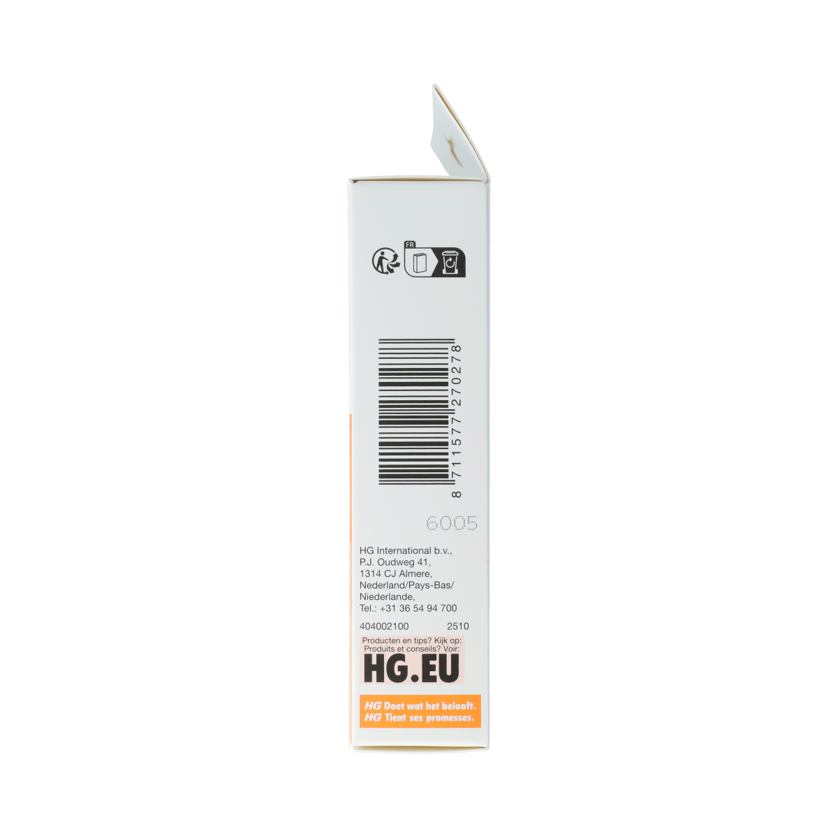 HG X zilvervisjesval pesticide box with 1.00 pack, designed to eliminate silverfish pests effectively.