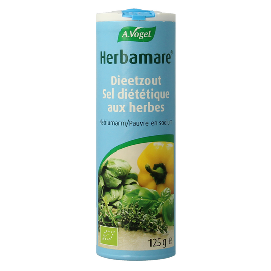 A Vogel Herbamare dieetzout natriumarm eko bio 125.00 Gram