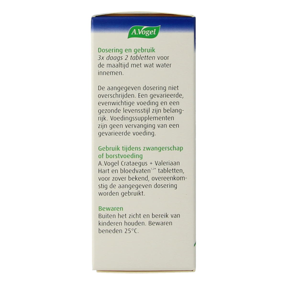 A Vogel Crataegus and valerian herbal tablets bottle, 80 tablets, natural herbal supplement for relaxation and heart health.