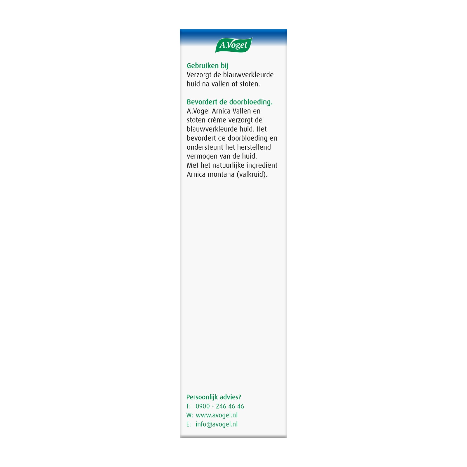 A Vogel Arnica cream in a 30g tube, suitable for body care, shown in a close-up image with the brand logo and product label.