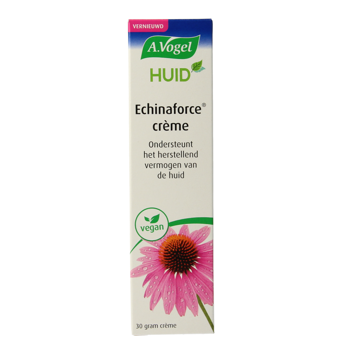 A Vogel Echinaforce herstellende gezichtsverzorgingscrème in 30g jar, creamy texture, suitable for nourishing facial skin.