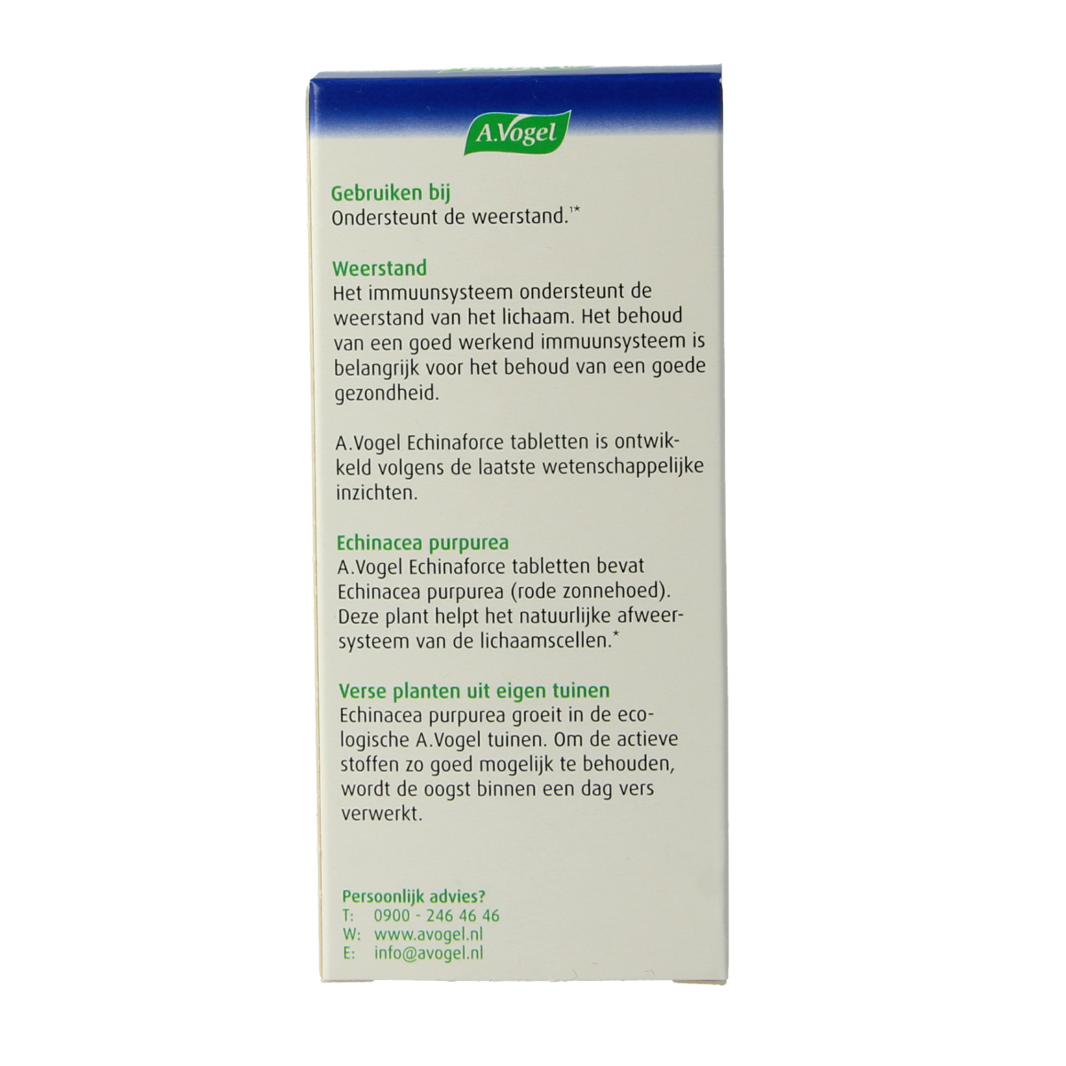 A Vogel Echinaforce herbal tablets in a blister pack, part of their herbal supplement line for immune support.