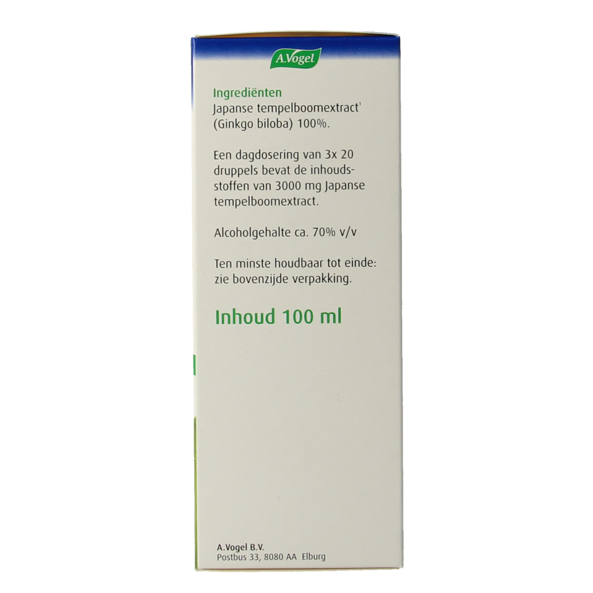 A Vogel Geriaforce herbal supplement bottle with 100ml capacity, featuring the product label and packaging design.